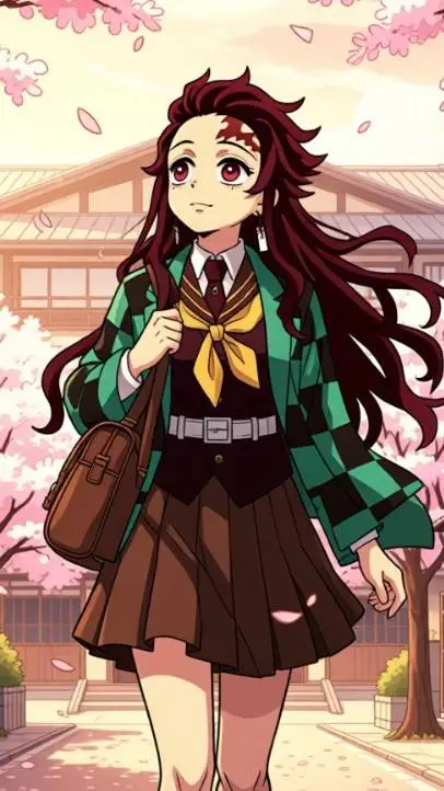 ai character: tanjira  background