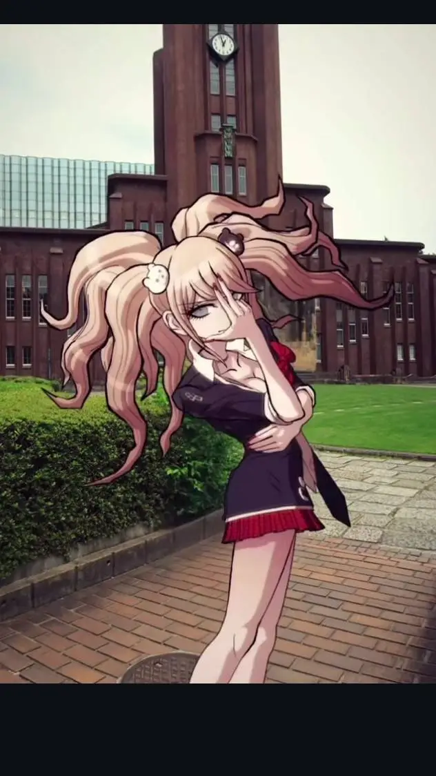 ai character: junko enoshima  background