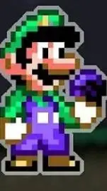 ai character: Super Good Luigi  background
