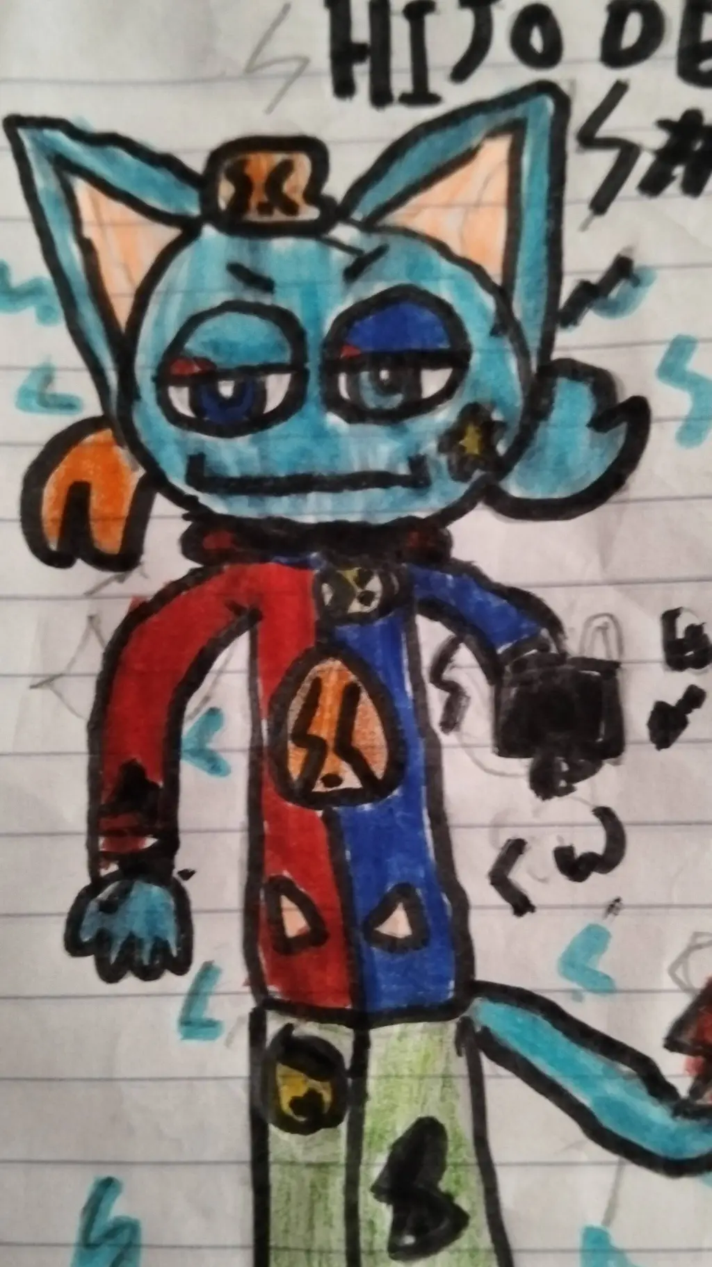 ai character: Samuel Cat loco xD background