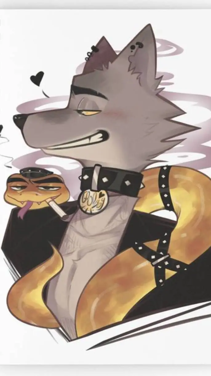 ai character: TBG Wolf x Snake background