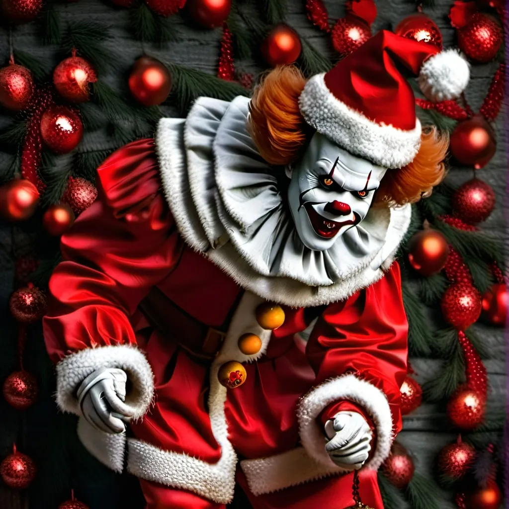 chat with ai character: Pennywise Santa 