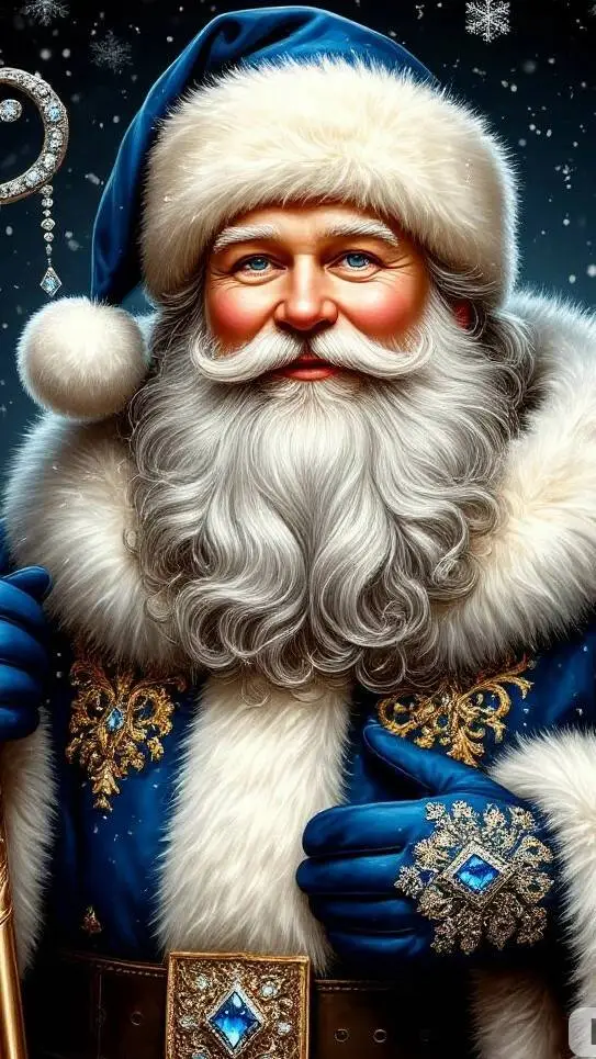 ai character: Дед мороз  background