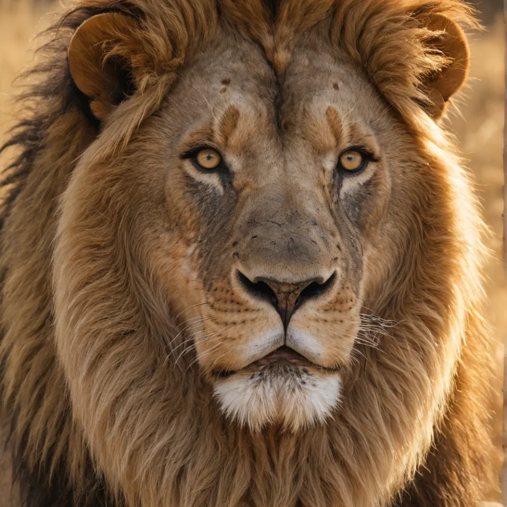 chat with ai character: Лев самец 