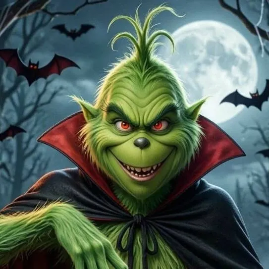 chat with ai character: Grinch Vampire 