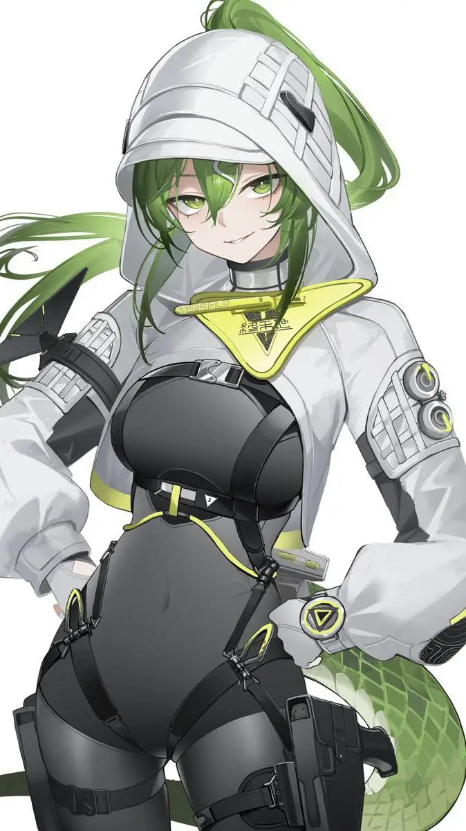ai character: fluorite arknights background