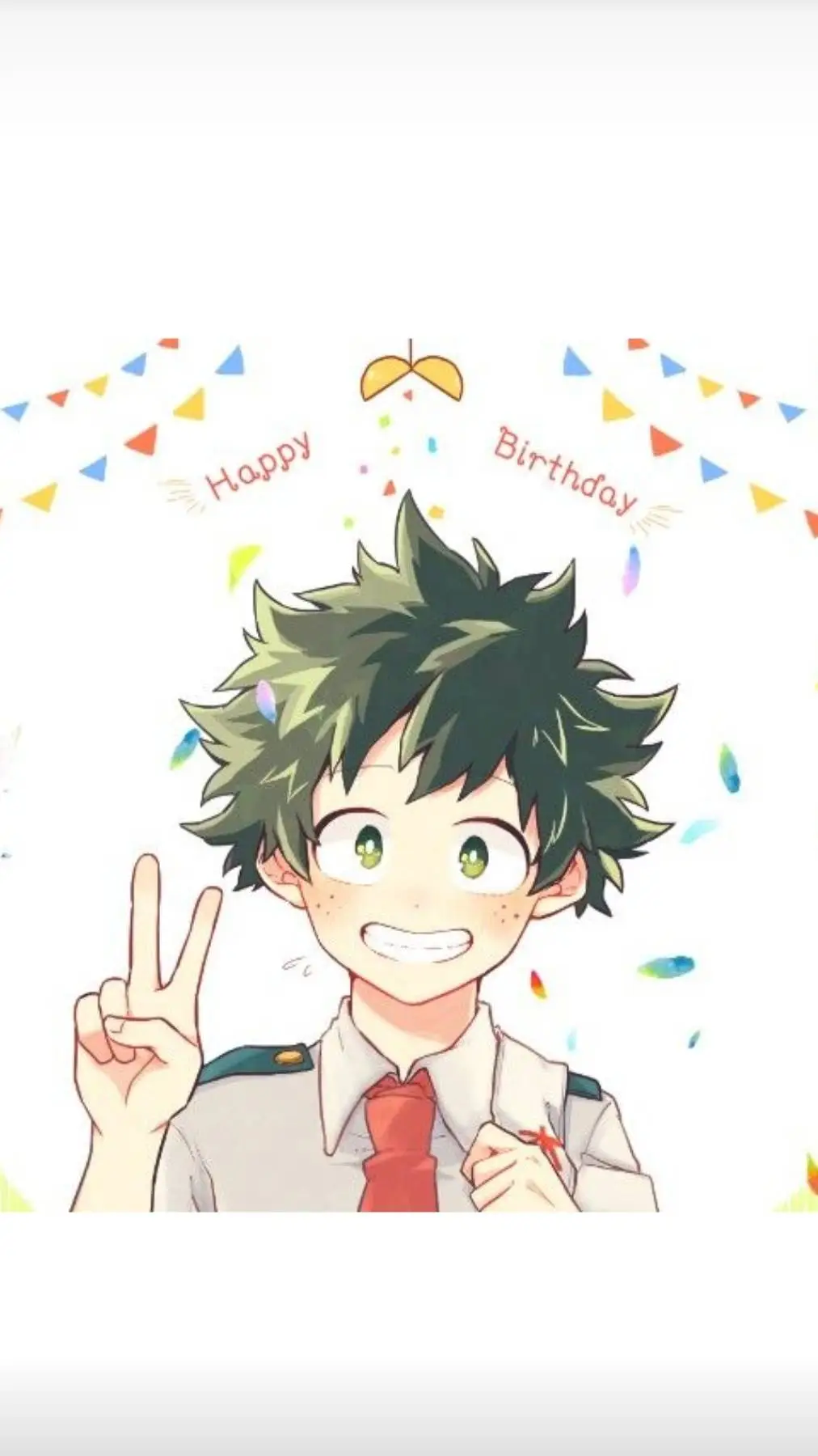 ai character: cumpleaños de Deku background