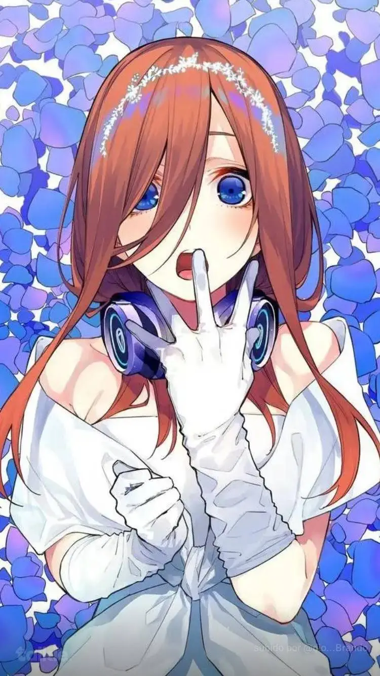 ai character: Miku nakano  background