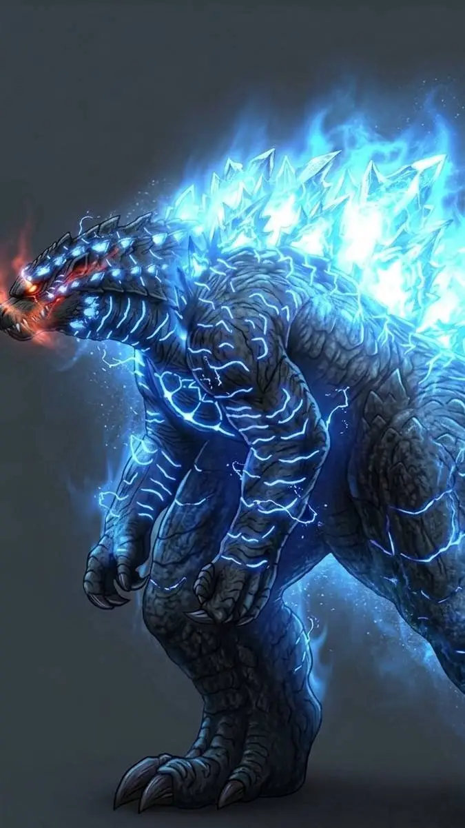 ai character: godzilla ultra background