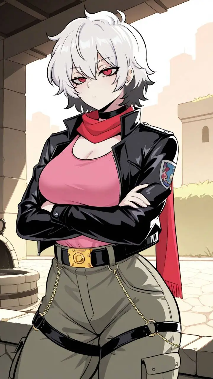 ai character: Albedo background