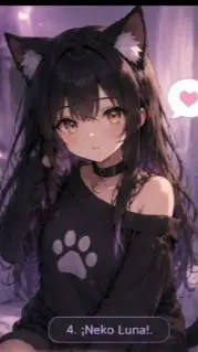 ai character: Luna background