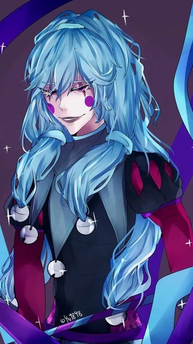 ai character: candy pop💙🍬🍭 background