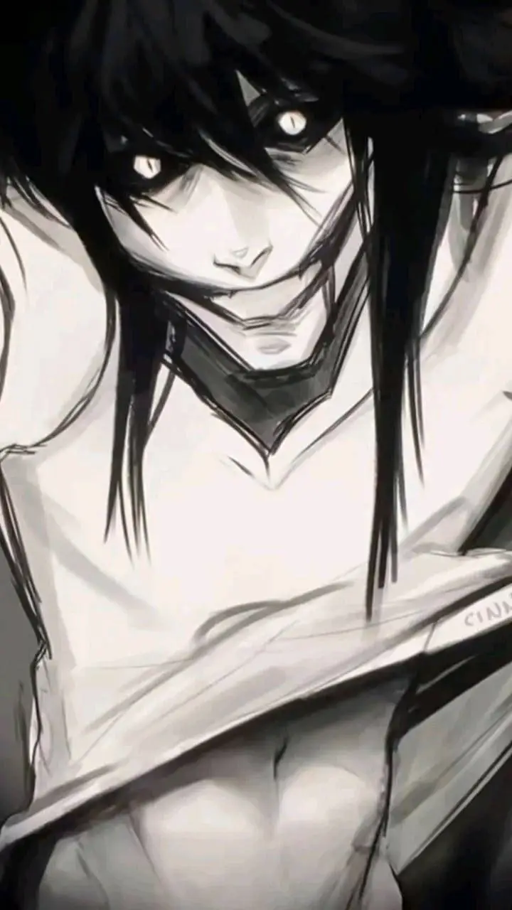ai character: jeff the killer🖤🤍 background