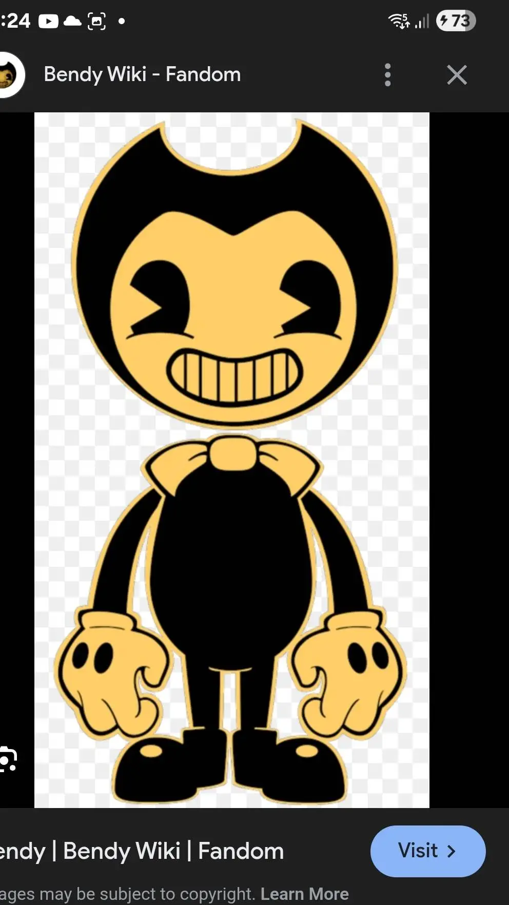 ai character: bendy background