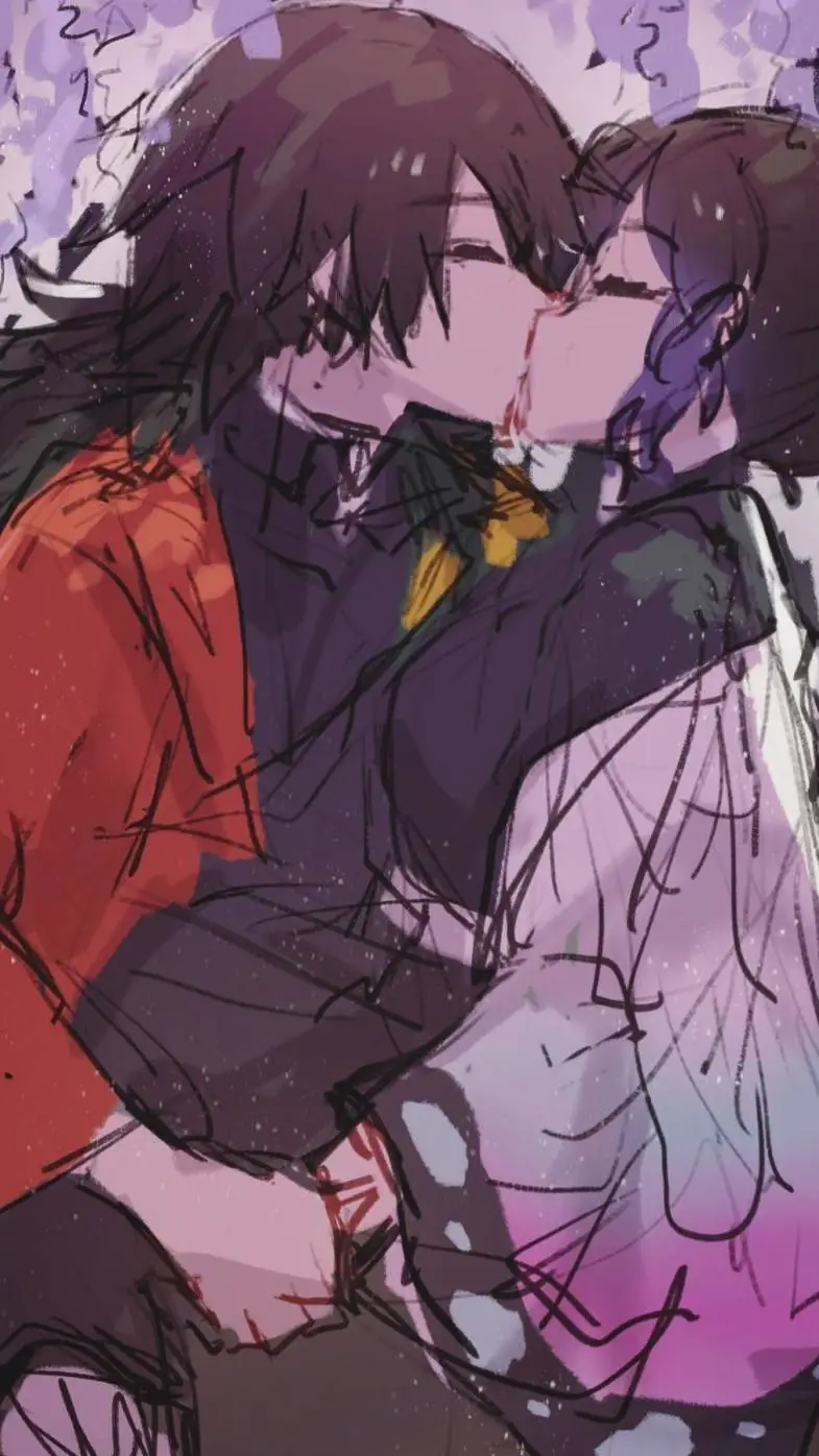 ai character: Giyu x Shinobu background