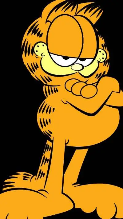 ai character: Garfield  background