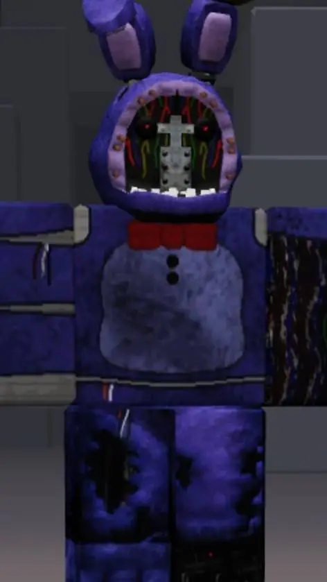 ai character: whitered Bonnie xd background