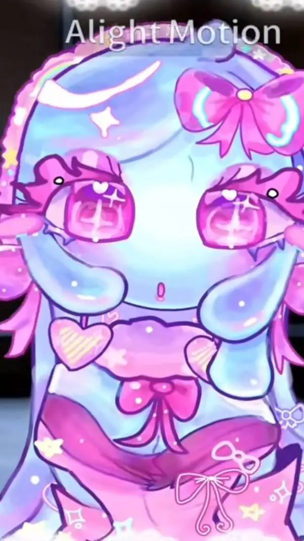 ai character: 🌸🌈dandy x poppy🫧🩵 background