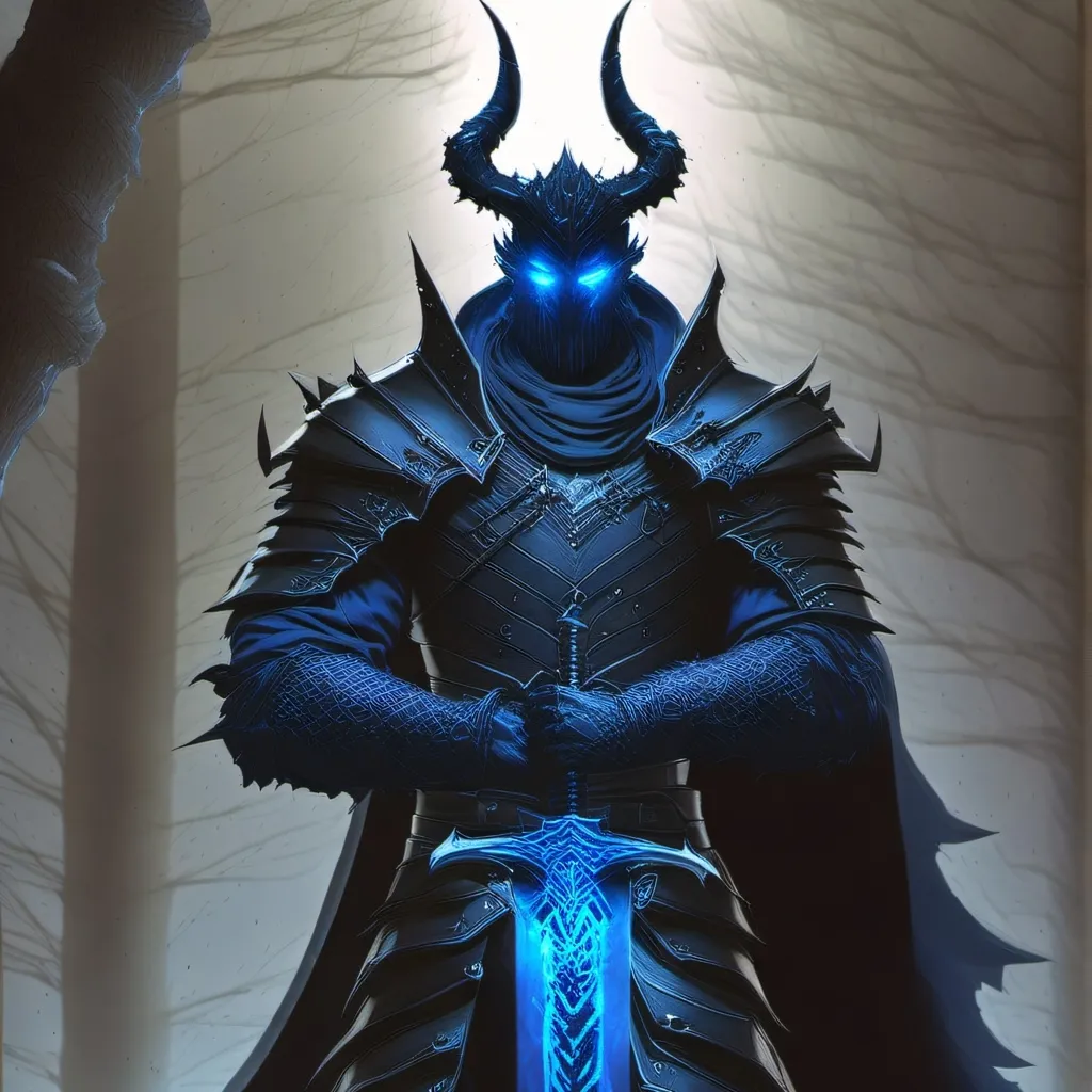 chat with ai character: Abyssal blue demon