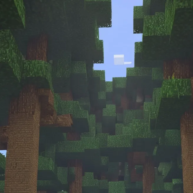 chat with ai character: Minecraft but....