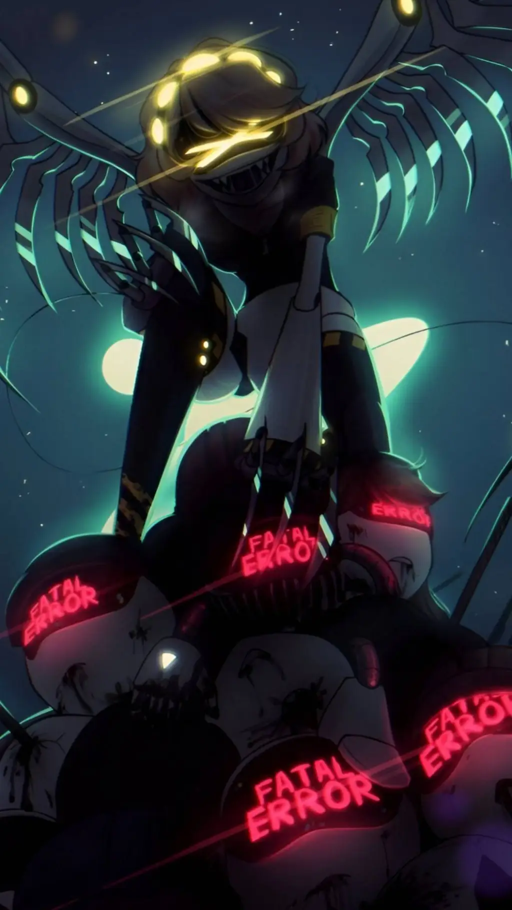 ai character: Murder drones  background