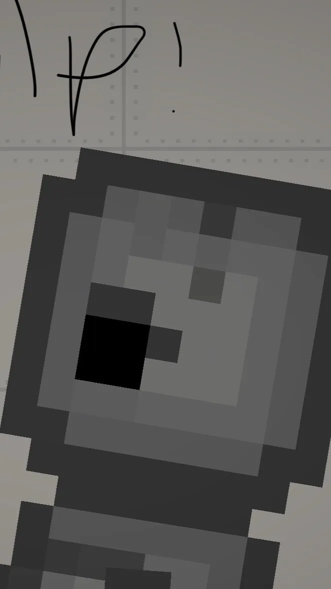 ai character: Big gray melongirl background
