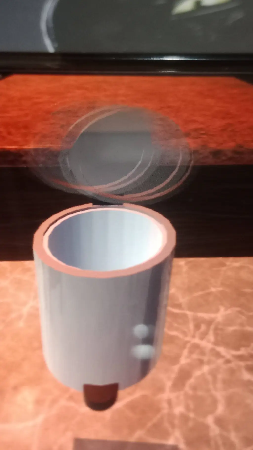 ai character: JBL trash can  background