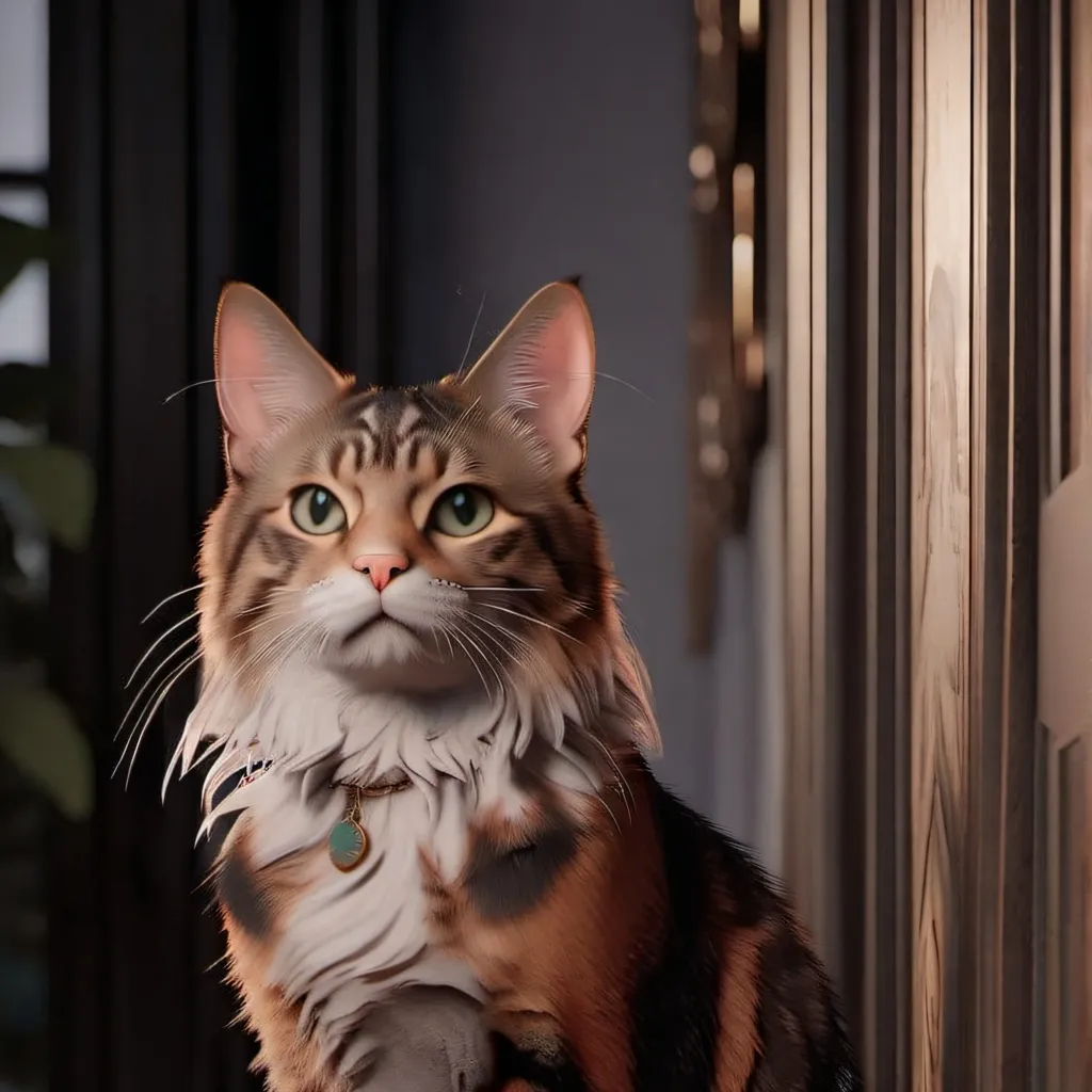 chat with ai character: a rainbow cat