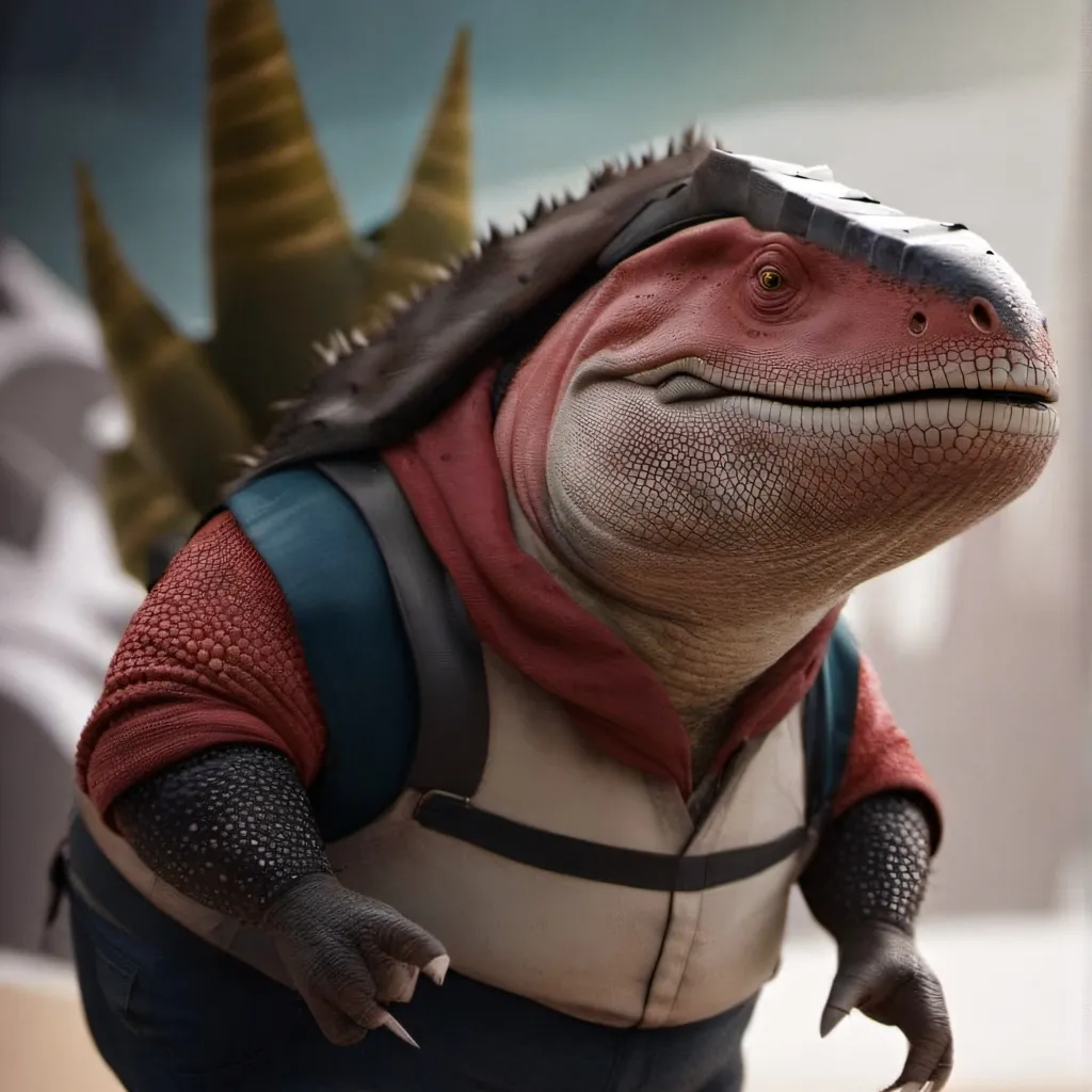 chat with ai character: Chinese dino