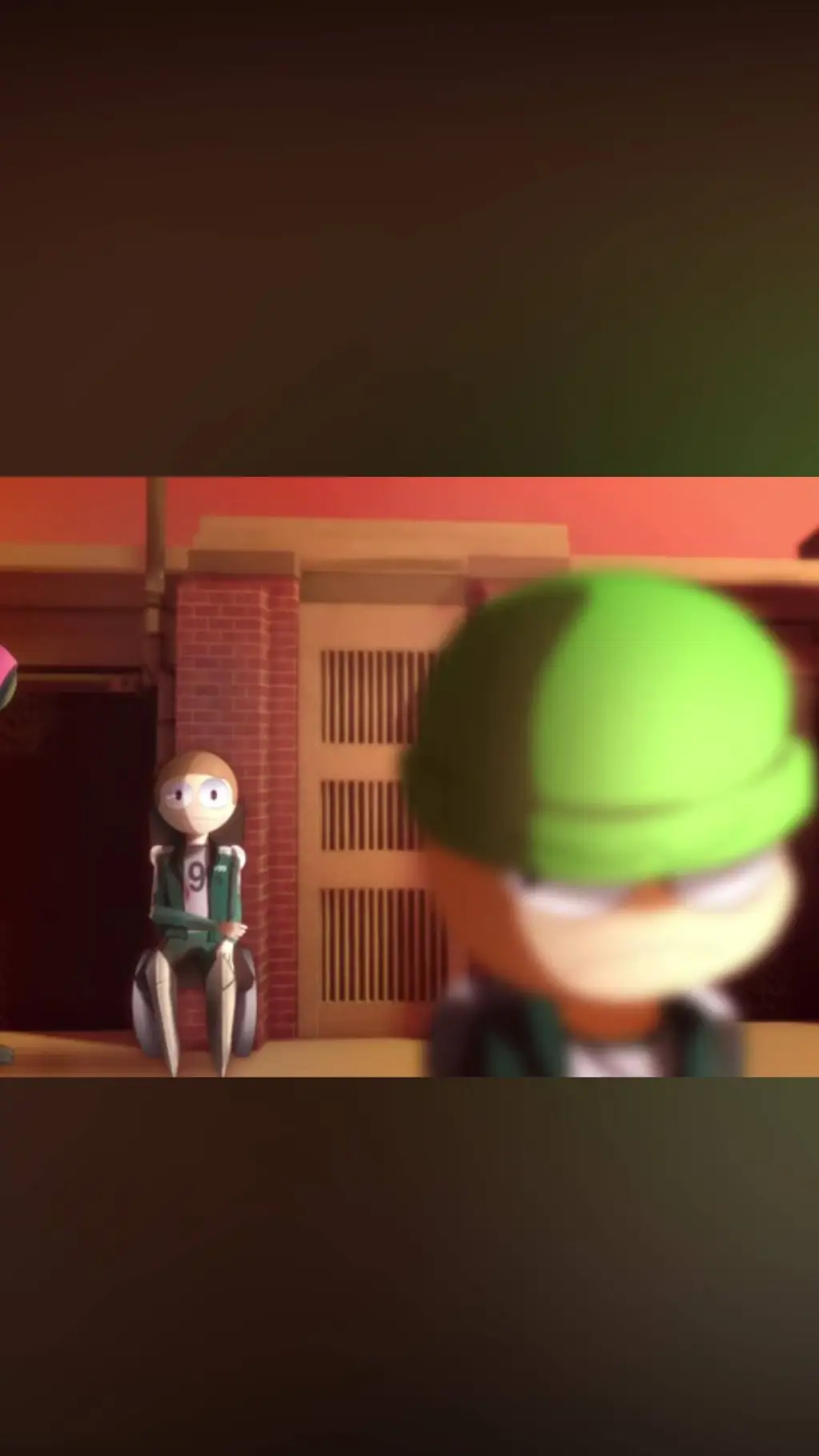 ai character: Dnb squid game background
