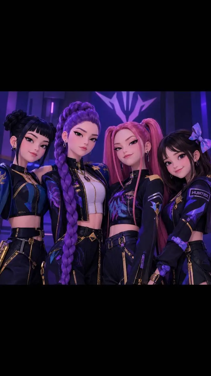 ai character: huntrix  background