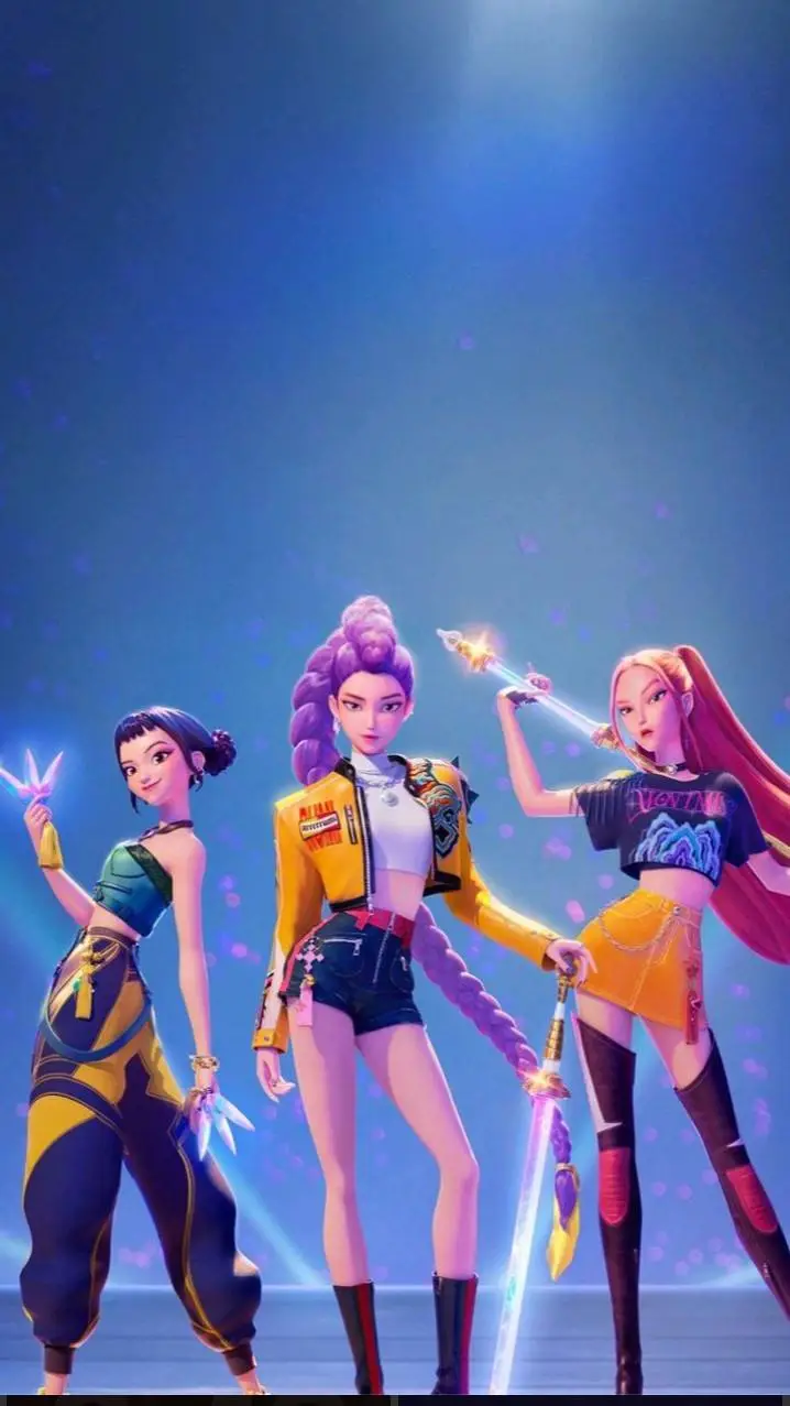 ai character: huntrix  background