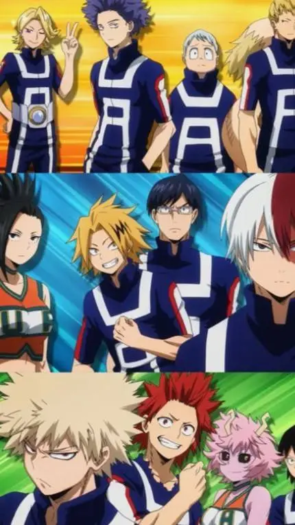 ai character: MHA dodgeball background