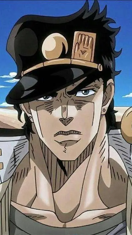 ai character: jotaro 🍷🗿 background