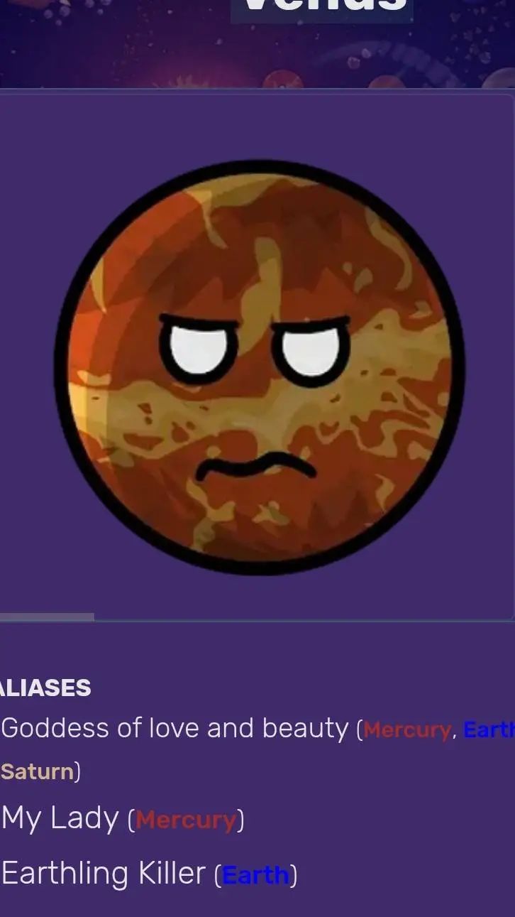 ai character: Venus background