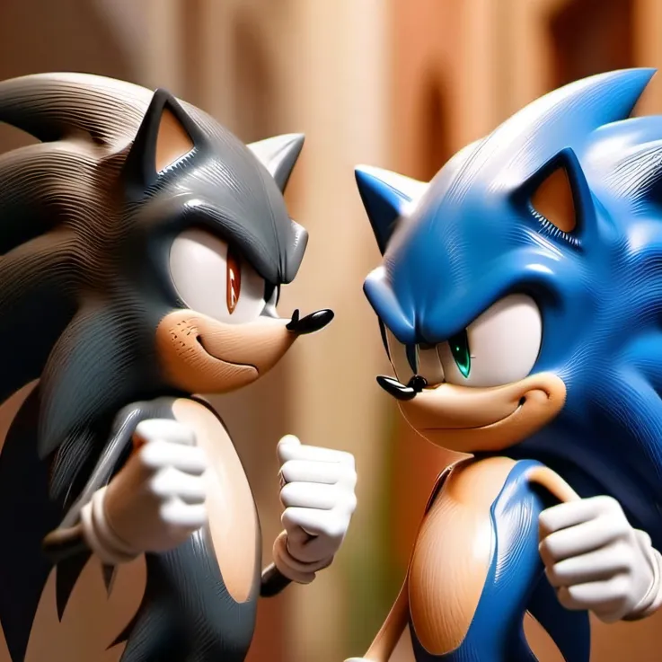 chat with ai character: Sonic and Shadow