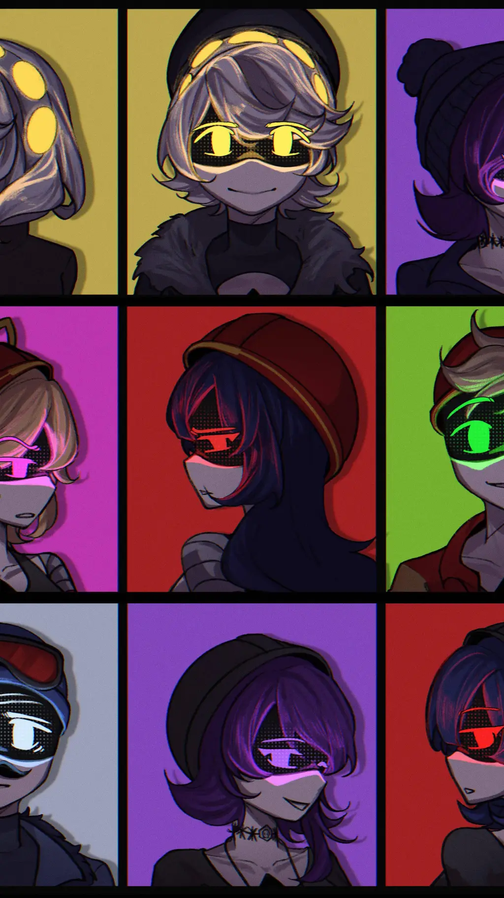 ai character: murder drones figh background