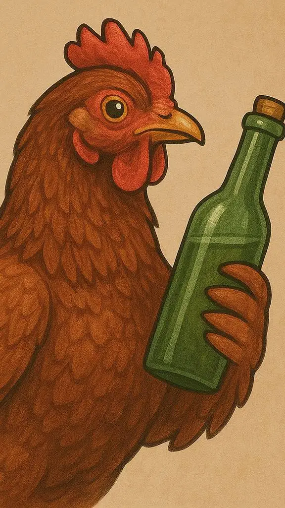 ai character: Chicken Frigigi  background
