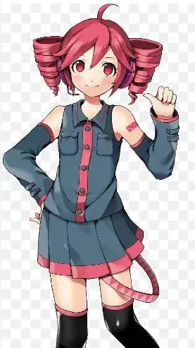 ai character: Kasane Teto  background