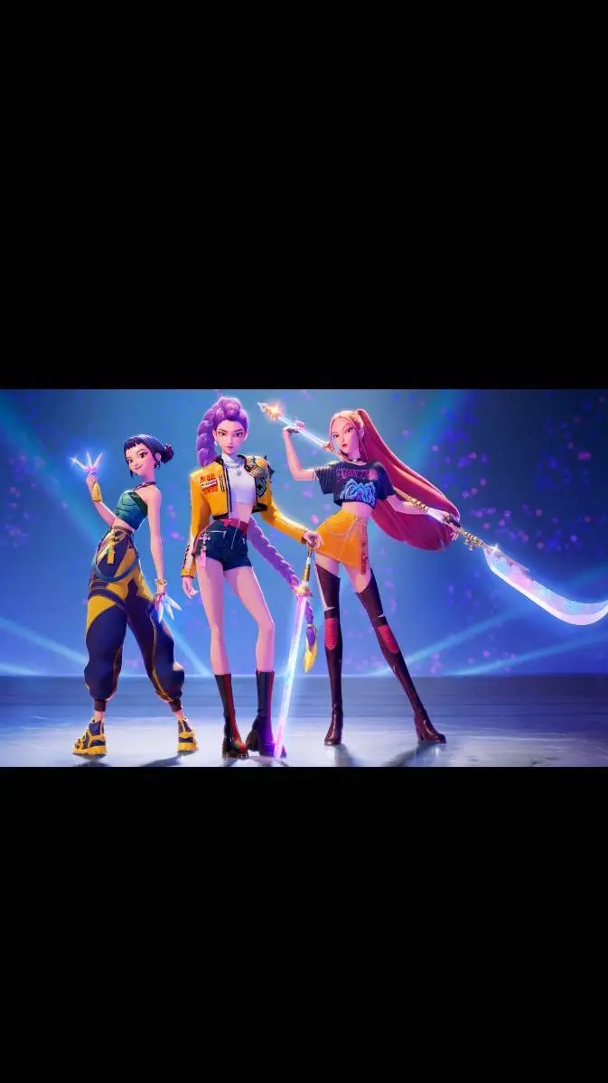 ai character: huntrix  background