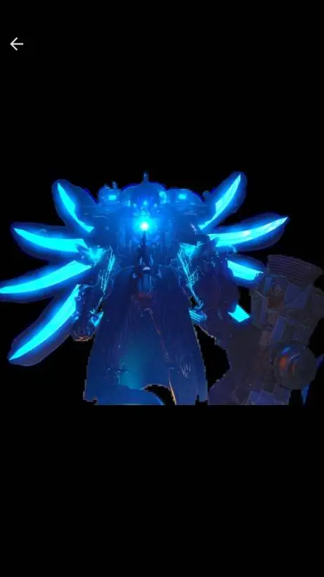 ai character: camara man titan  background