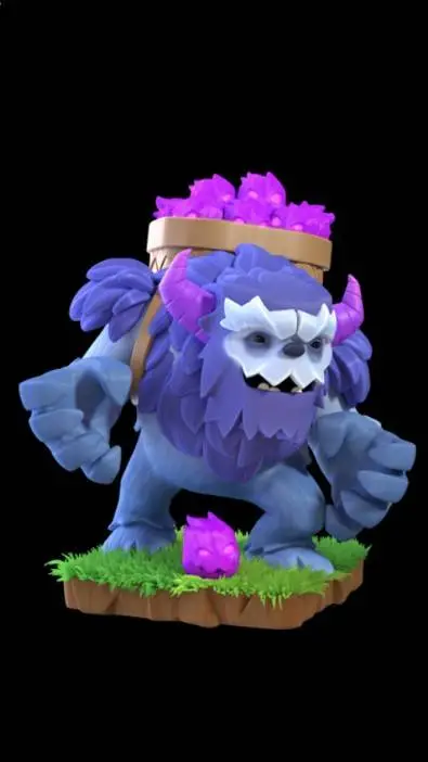 ai character: yeti y mino yetis background