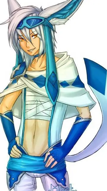 ai character: Glaceon background
