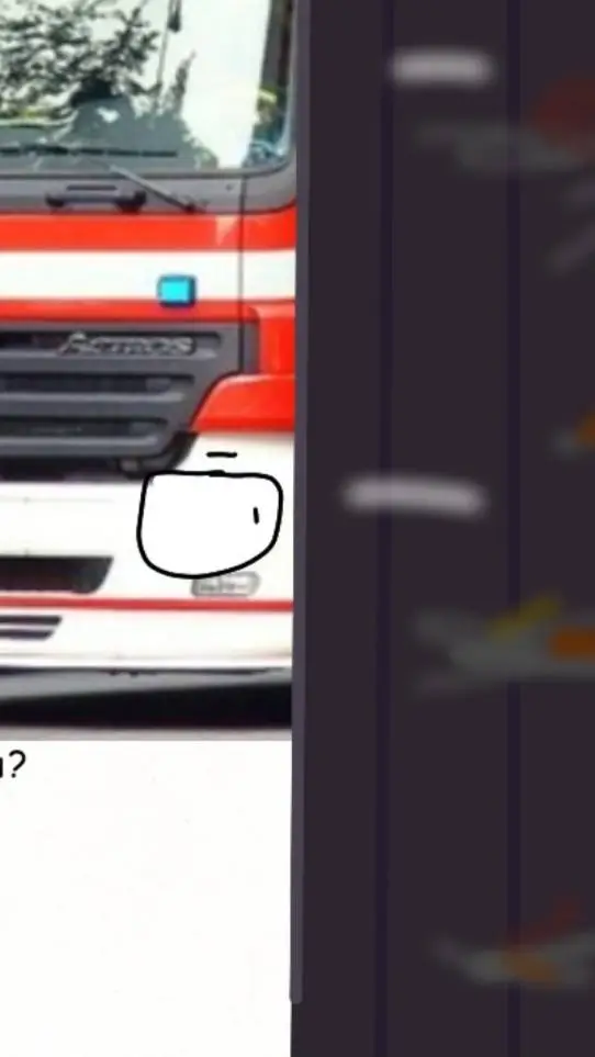 ai character: small accident background