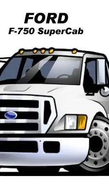 ai character: Ford semi-truck background