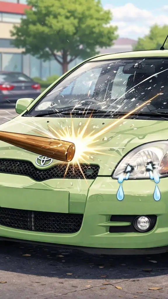 ai character: Toyota yaris background