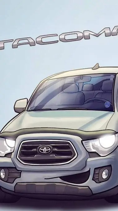 ai character: toyota tacoma background