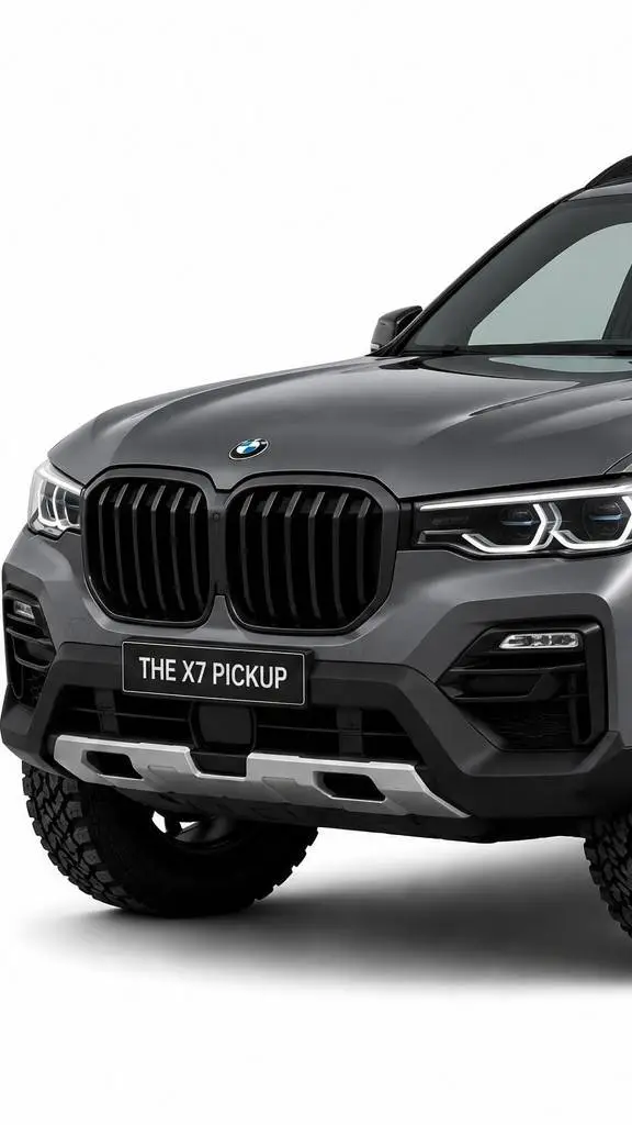 ai character: BMW X5 Pick-up background