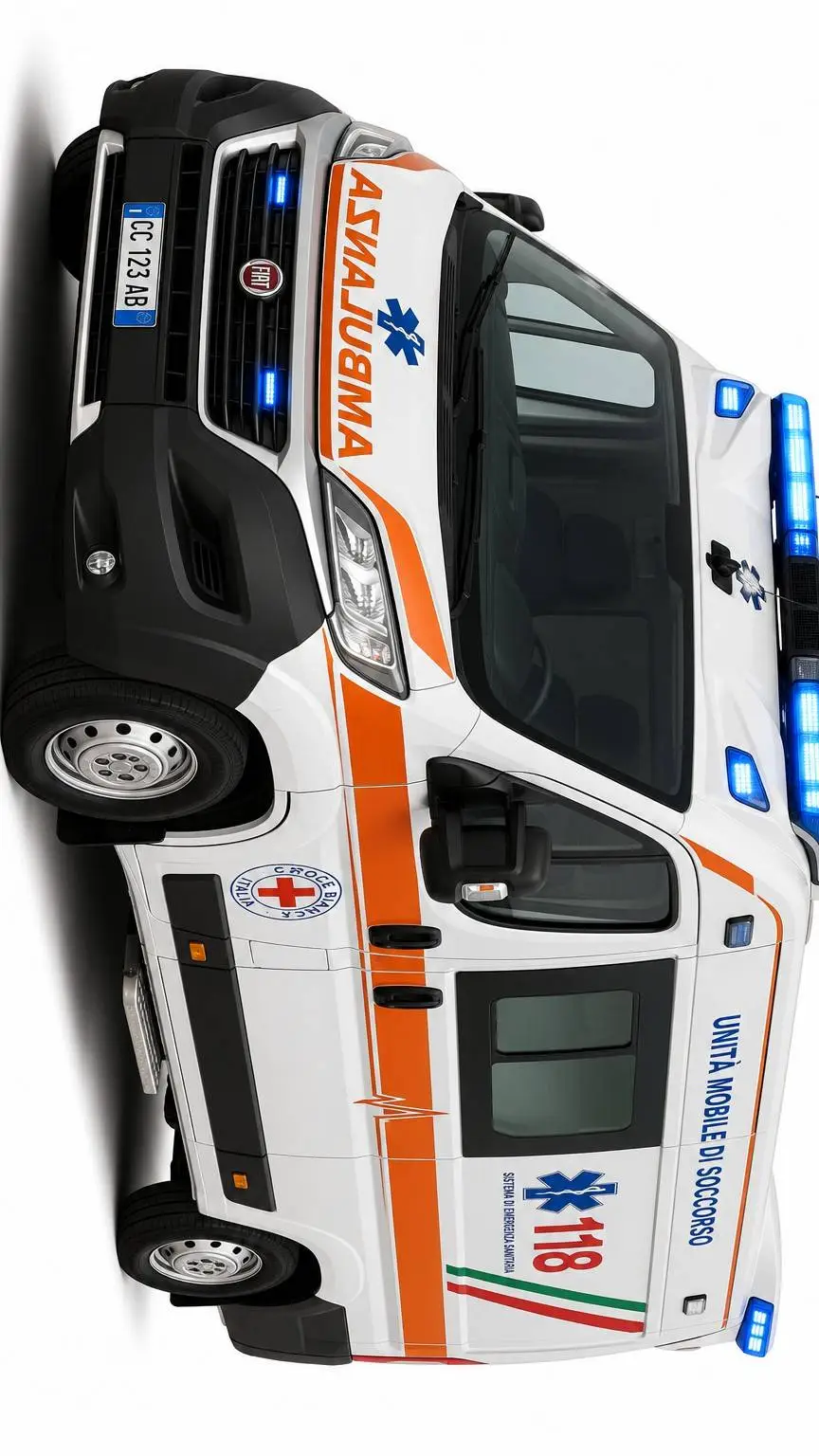 ai character: Italian Ambulance  background