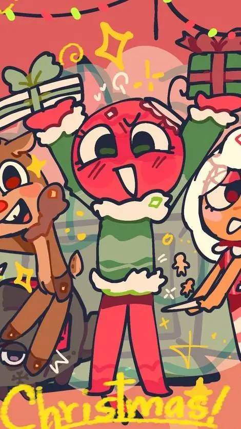 ai character: Christmas toons!  background